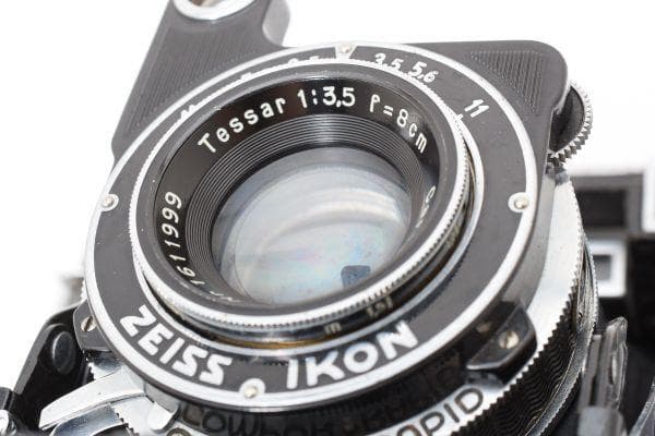 蛇腹カメラ ZEISS IKON Super-Six#486 本革ケース付き