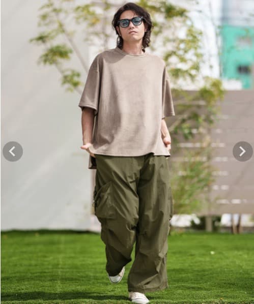 !!!Shigeki Nozawa!!! CAMBIOナイロンカーゴパンツ