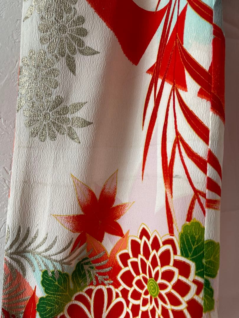 七五三　小柄な7歳さん　6歳　アンティークお着物セット