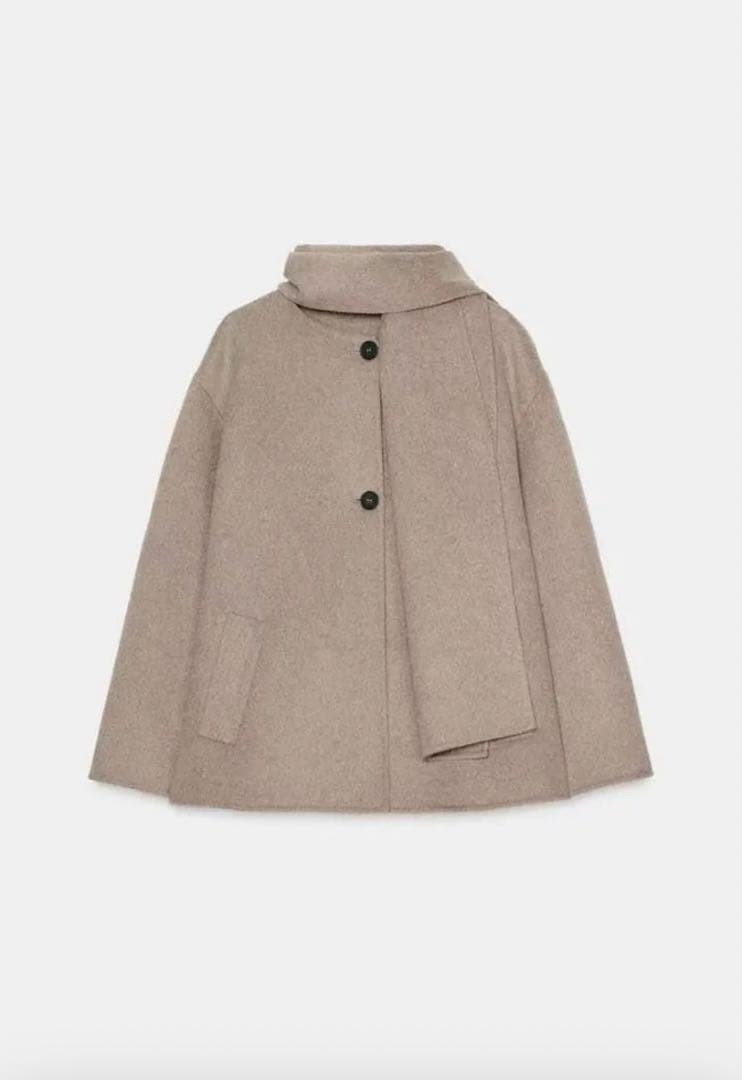 ZARA ウール付きショートコート