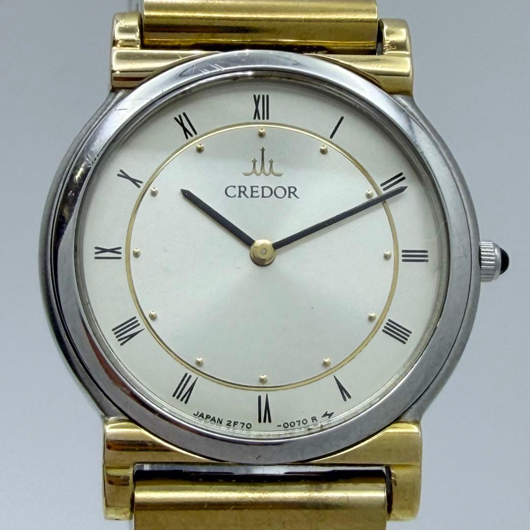 【稼働品】SEIKO セイコー クレドール 18K クォーツ レディース 腕時計