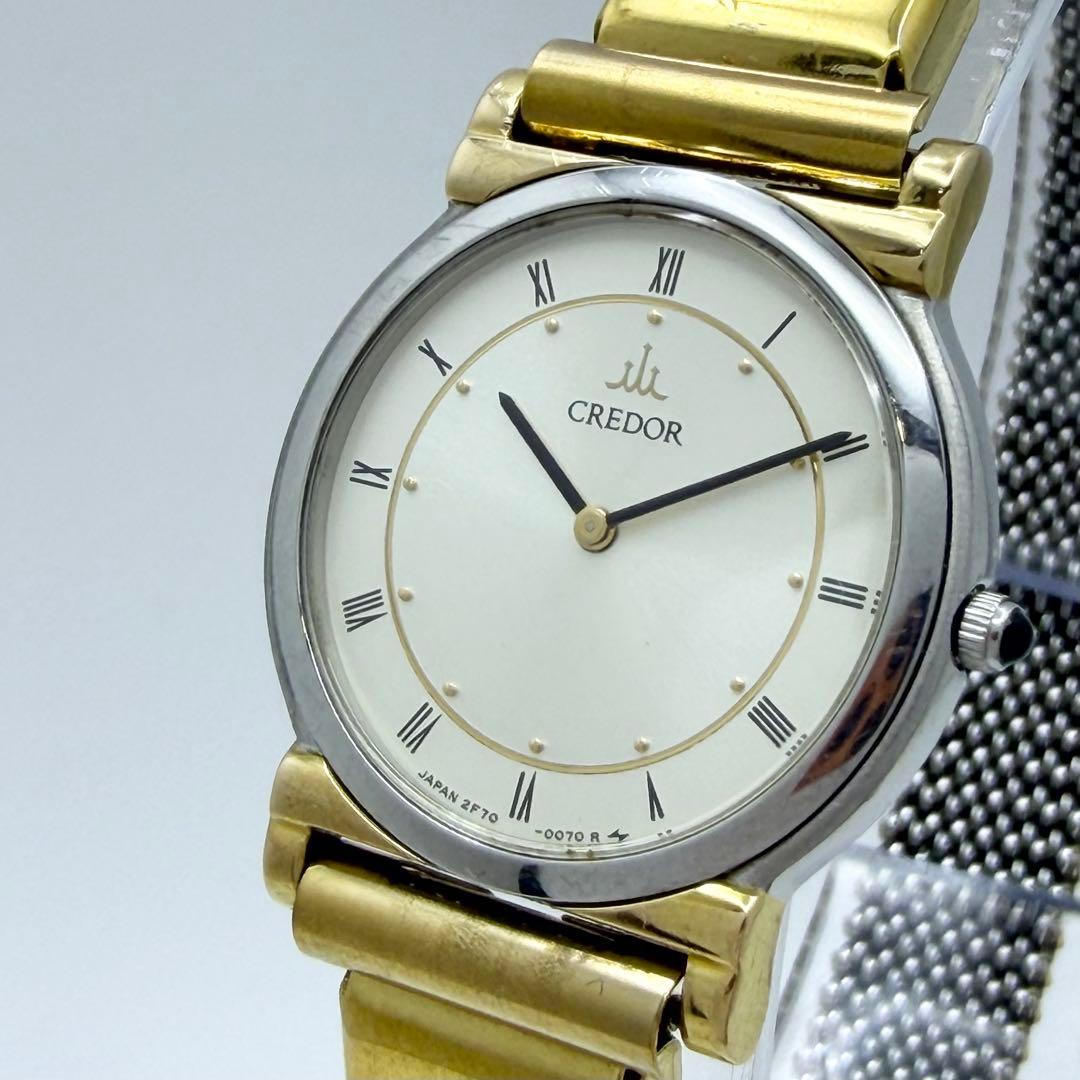 【稼働品】SEIKO セイコー クレドール 18K クォーツ レディース 腕時計