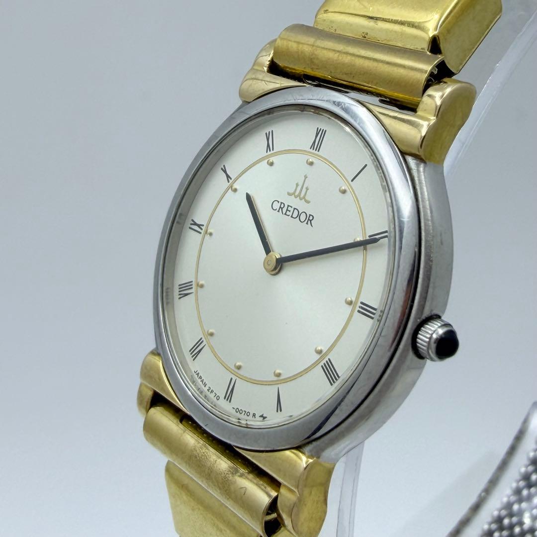 【稼働品】SEIKO セイコー クレドール 18K クォーツ レディース 腕時計