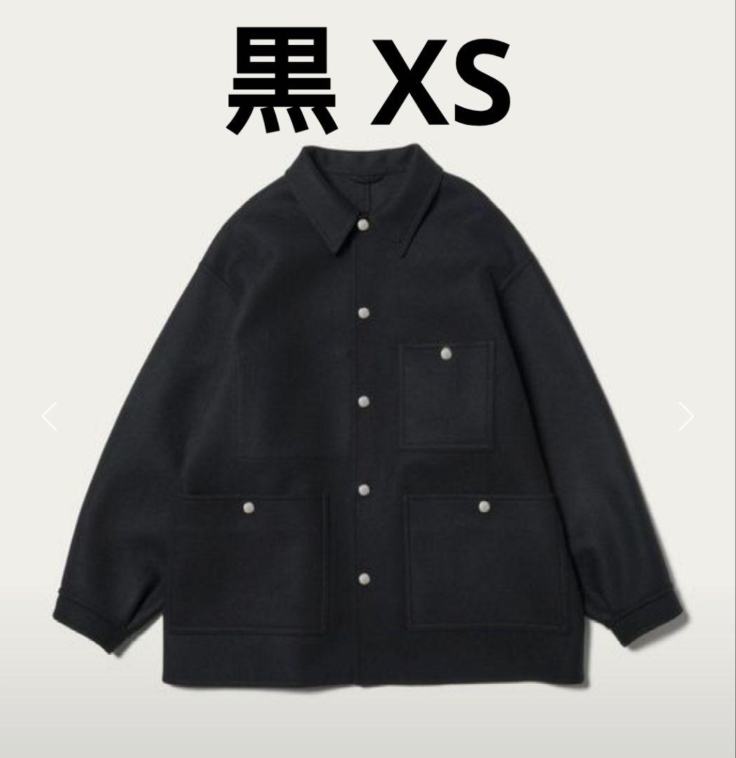 【新品】H BEAUTY&YOUTH メルトンカバーオール 黒 XS