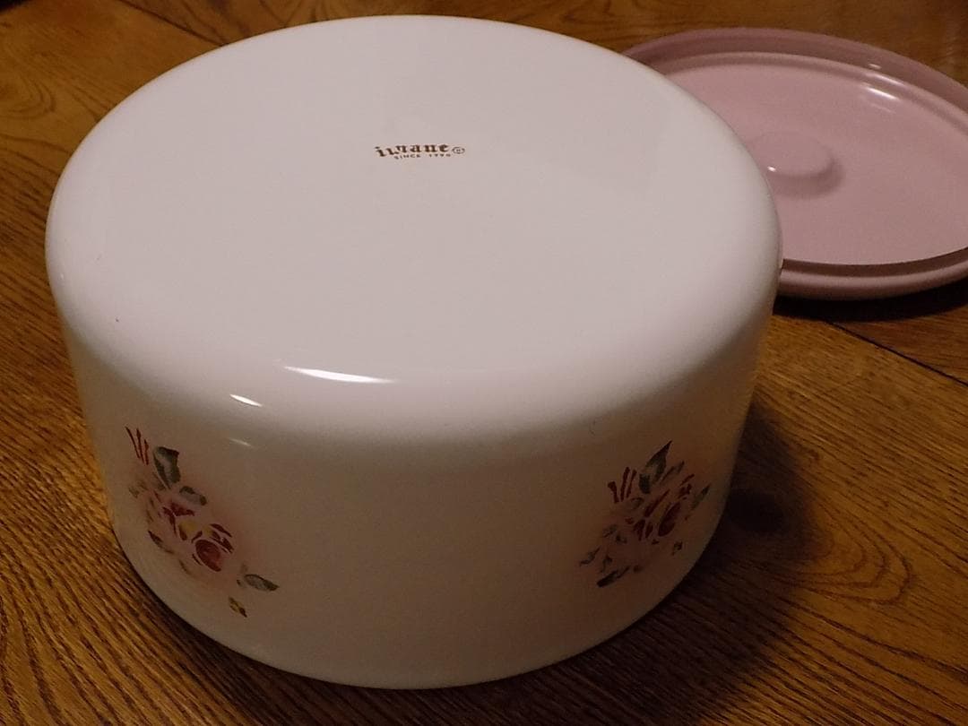 imane イマン　プリンセスローズ　ホーロー　丸缶大