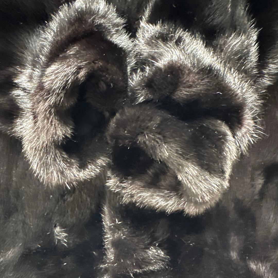 ファーコート 毛皮 ミンク ブラック リアルファー 13号