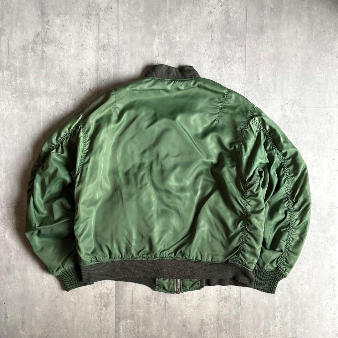 【90s vintage】MA-1 フライトジャケット　リバーシブル　短丈　古着