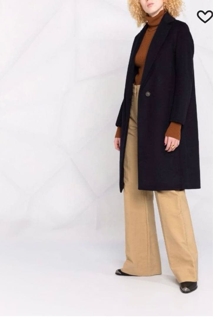 新品 vince. シングルコート ノーカラーコート