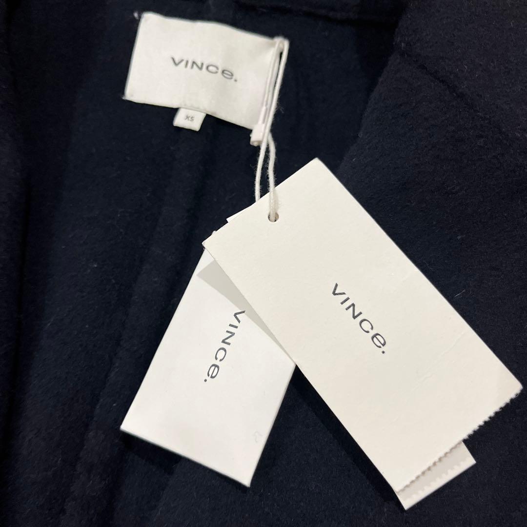 新品 vince. シングルコート ノーカラーコート