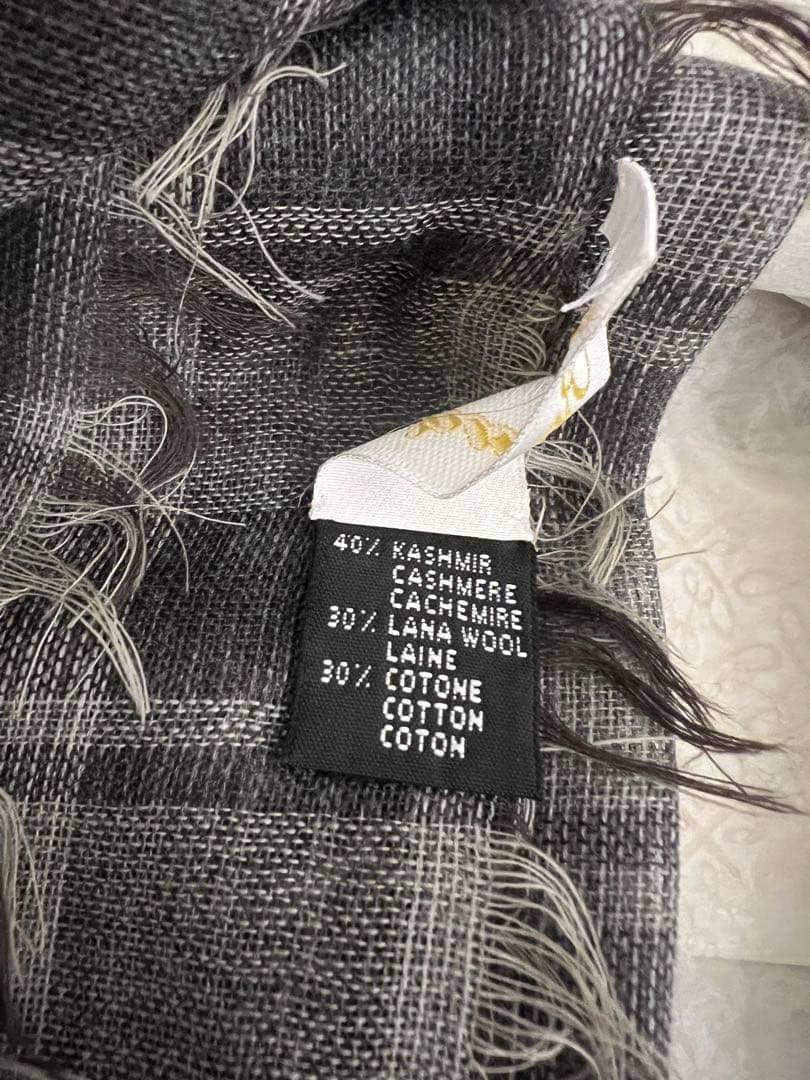 ブリオーニ　チェック柄ストール