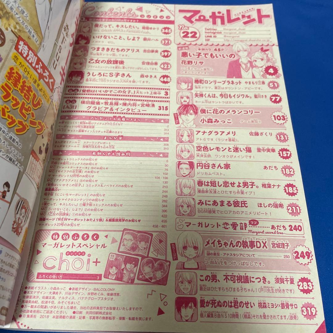 マーガレット2018年22号