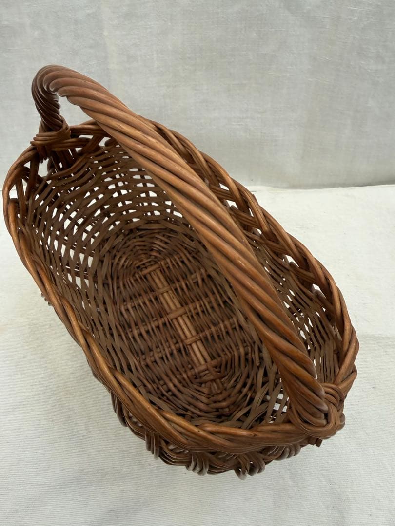 フランス　アンティークパニエ　蚤の市