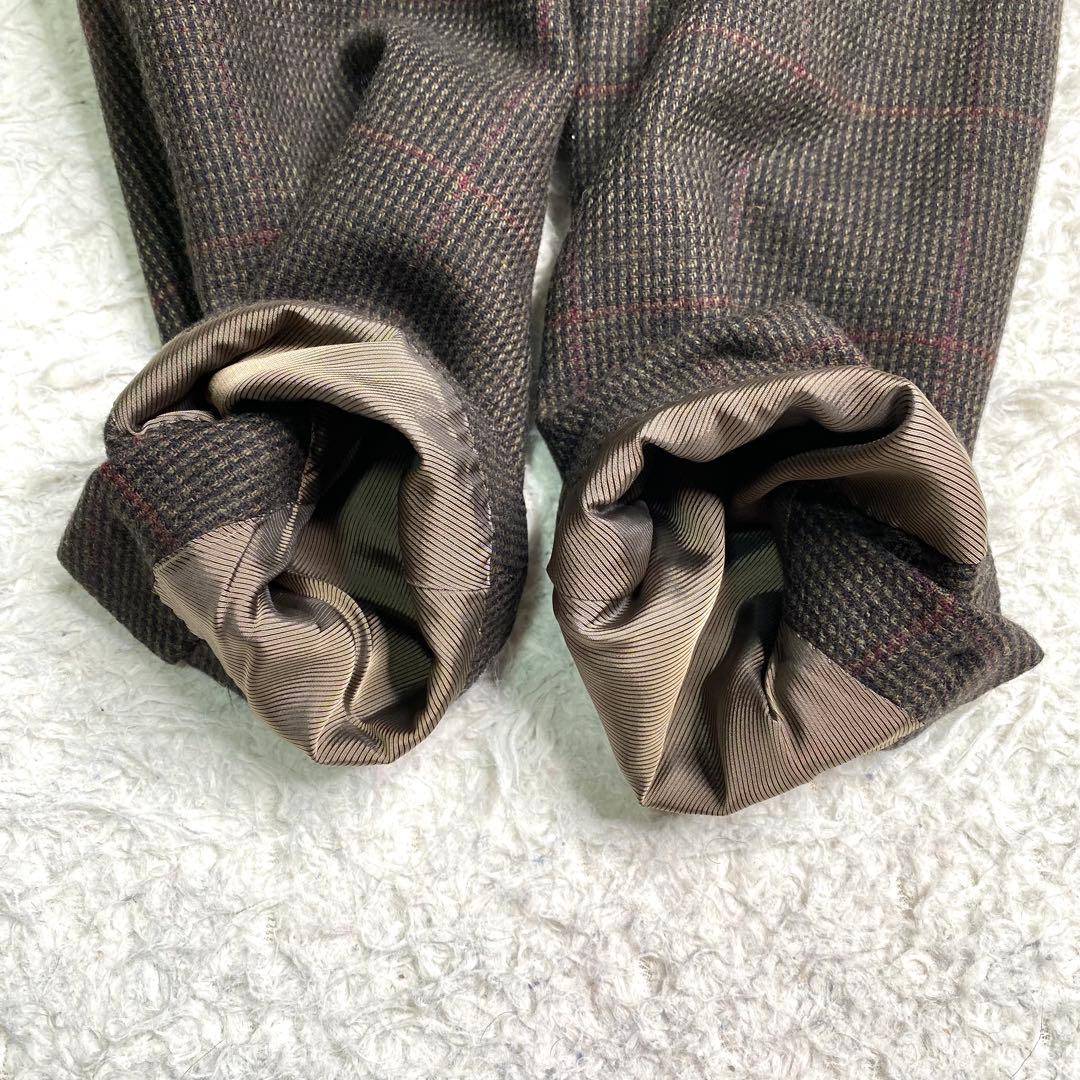 美品✨Brooks Brothers テーラード カシミヤ チェック ブラウン