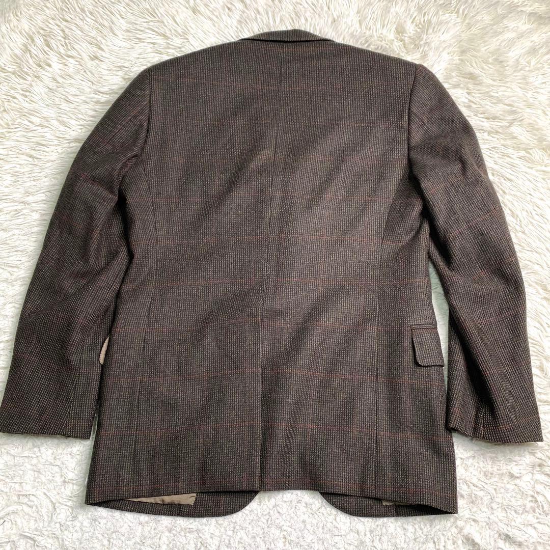 美品✨Brooks Brothers テーラード カシミヤ チェック ブラウン