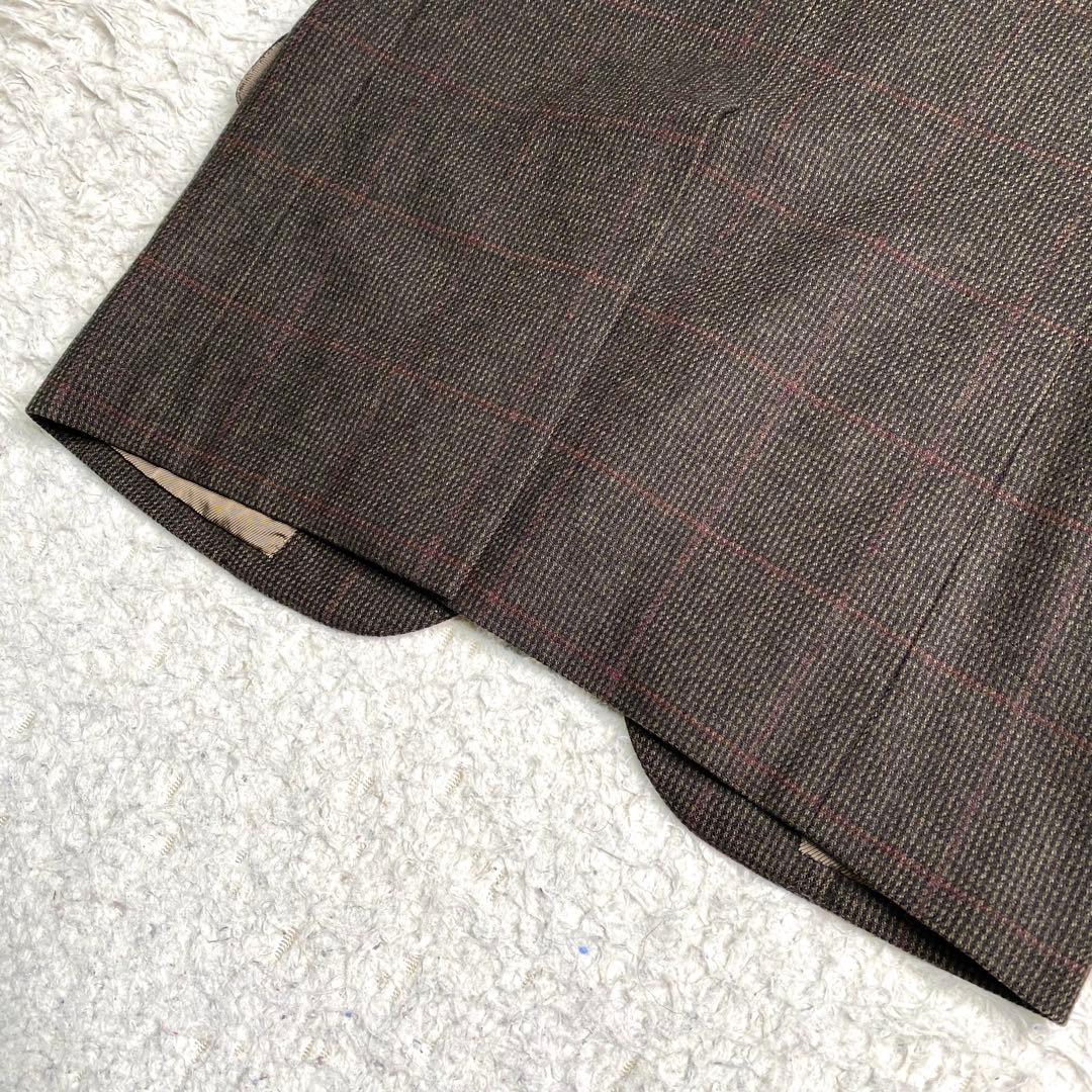 美品✨Brooks Brothers テーラード カシミヤ チェック ブラウン