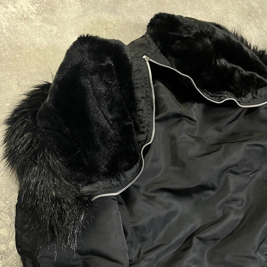 アルファインダストリーズ フライトジャケット N-2B オールブラック　L　短丈