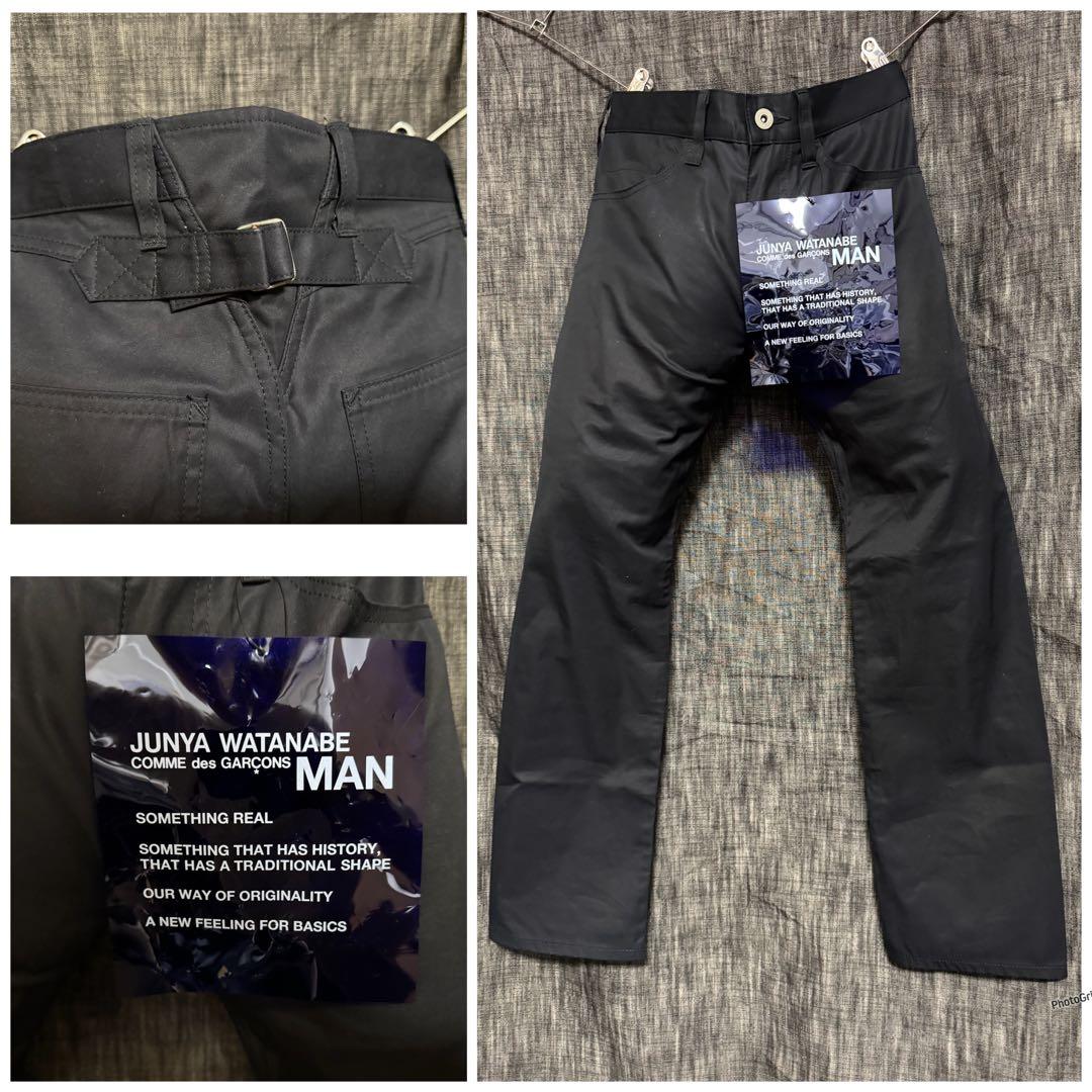 COMME des GARCONS シンチバックブラックパンツ　YKK Y2K