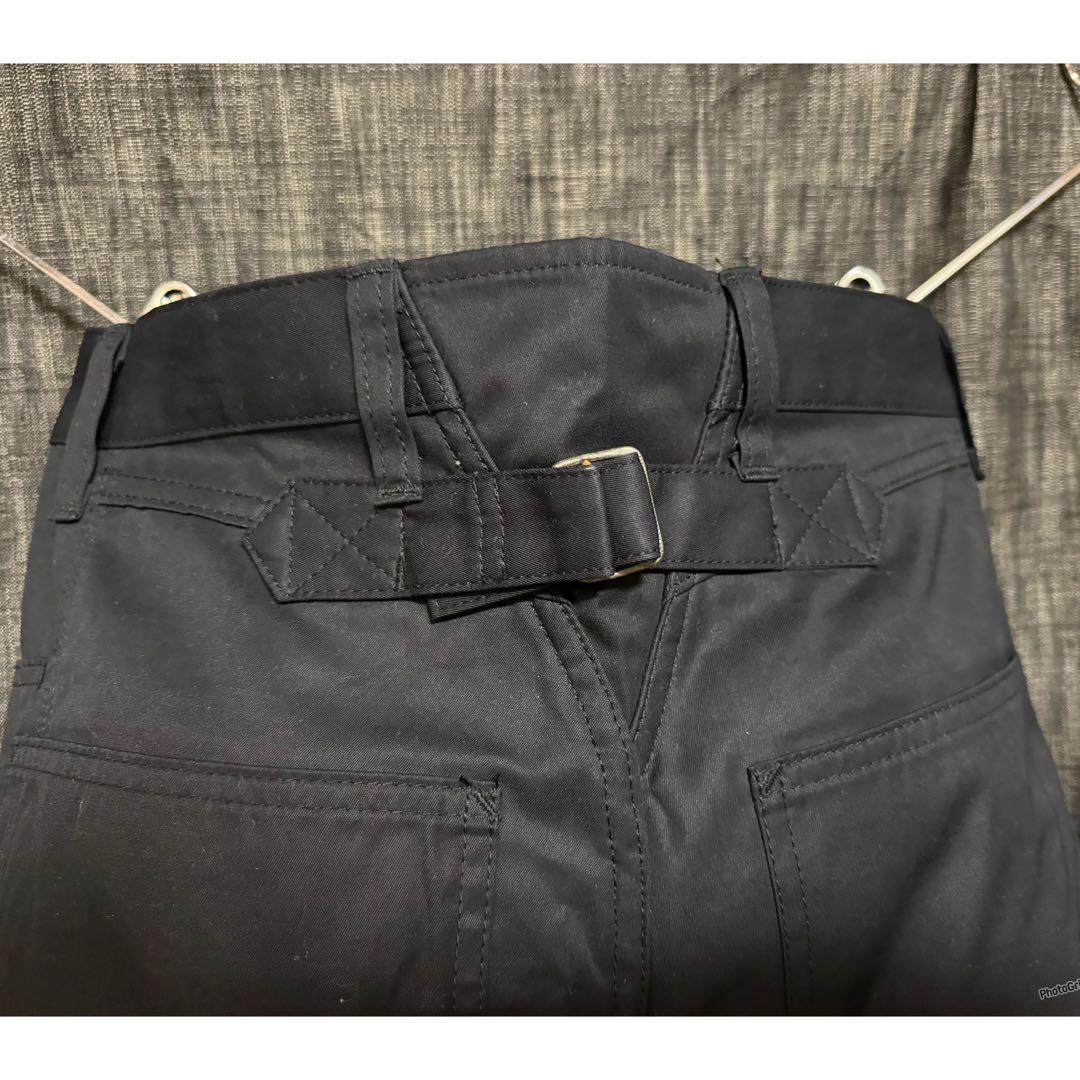 COMME des GARCONS シンチバックブラックパンツ　YKK Y2K