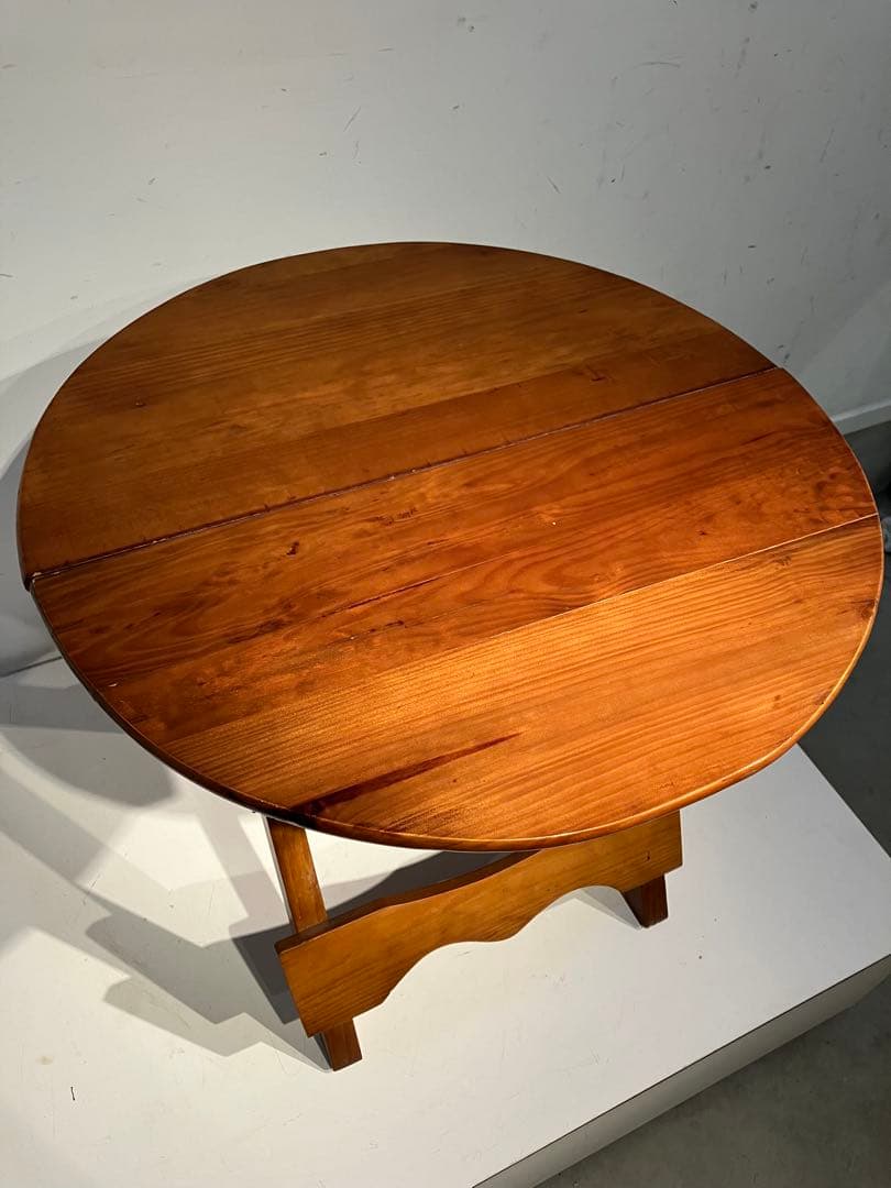 オールド　フォールディング　テーブル、レトロ、キャンプ、折り畳み、キツツキ、天童