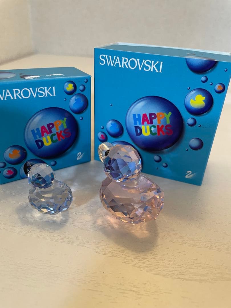 Swarovski スワロフスキー　Happy Ducks 置物 2個セット