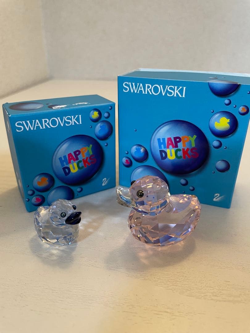 Swarovski スワロフスキー　Happy Ducks 置物 2個セット