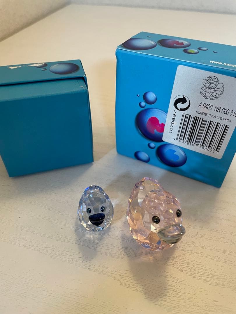 Swarovski スワロフスキー　Happy Ducks 置物 2個セット