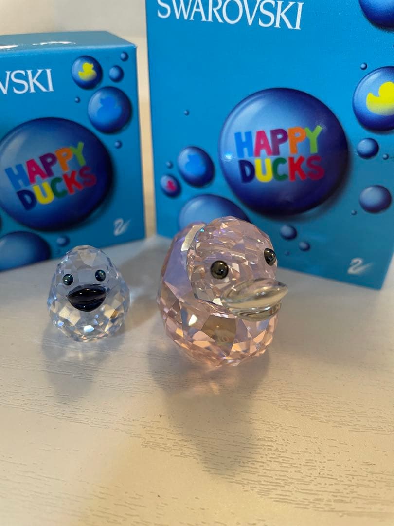 Swarovski スワロフスキー　Happy Ducks 置物 2個セット