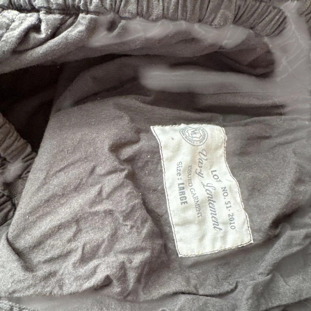 パンツ VAS-Y LENTEMENT/POPLIN OVERDYED EASY PAN