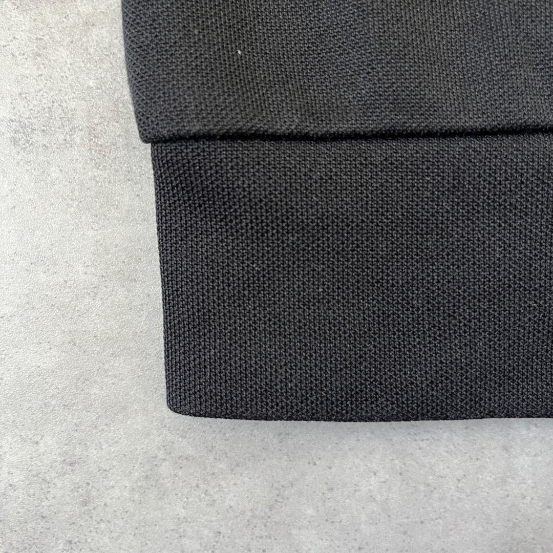 アディダス トラックジャケット 襟高 古着 トレフォイル刺繍 L 黒 18059