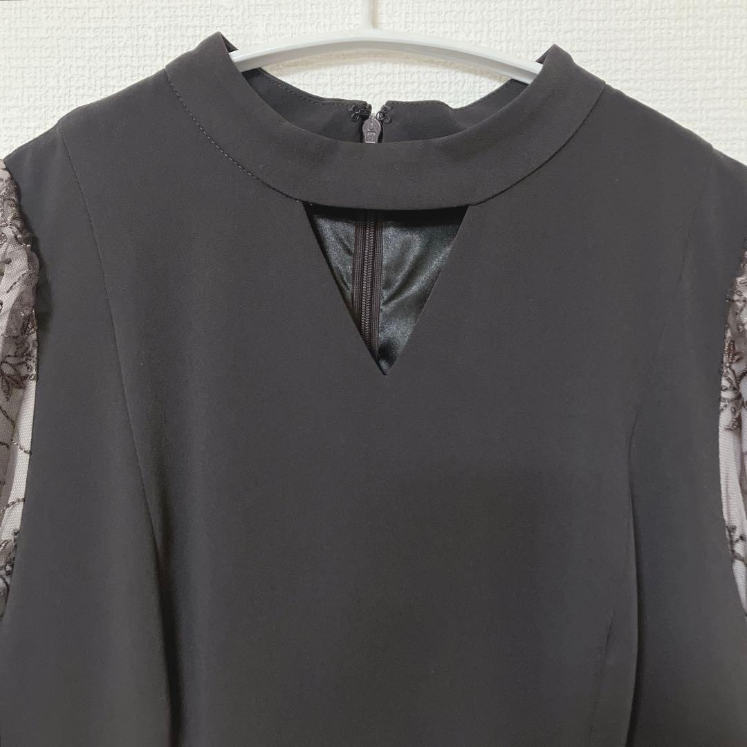 完売品　美品　刺繍 シアー トライアングルデザイン エンブロイダリー ワンピース