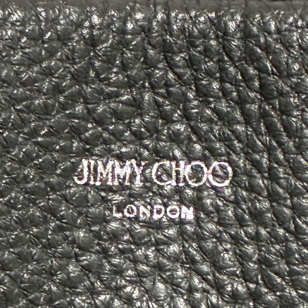 JIMMY CHOO ハンドバッグ トートバッグ ブラック レザー スタッズ