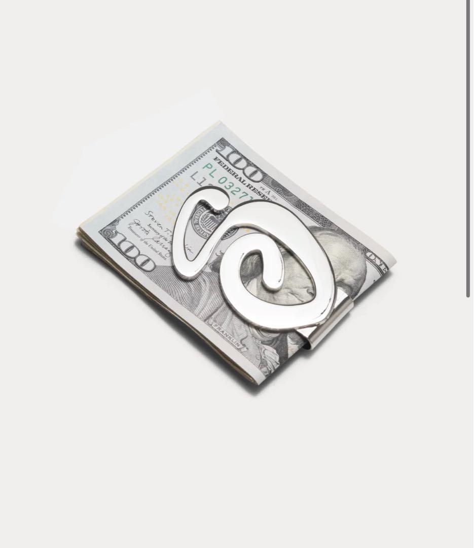 完売品　STUSSY SWIRLY S MONEY CLIP マネークリップ