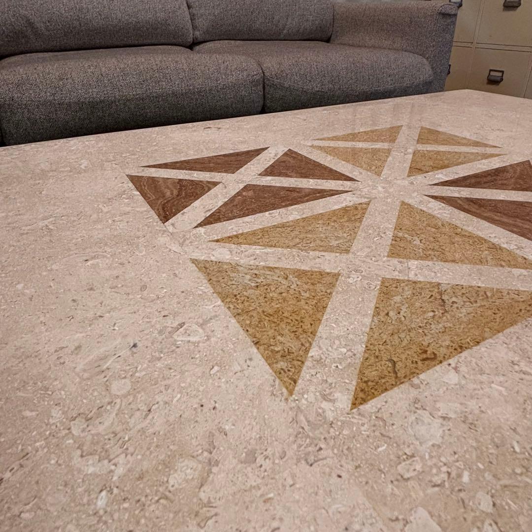 【送料込】大理石調 センターテーブル マーブル柄 コーヒーテーブル