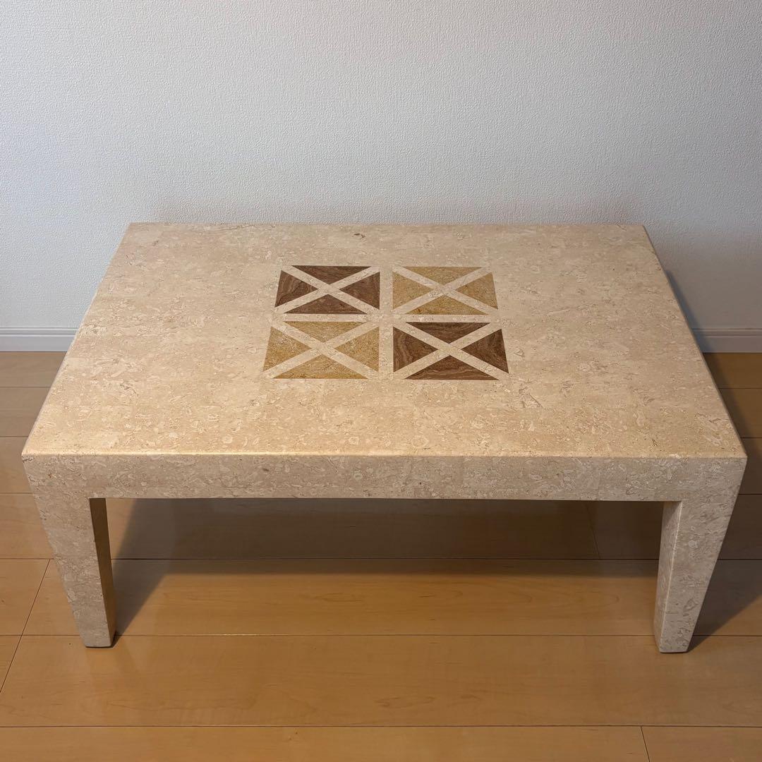 【送料込】大理石調 センターテーブル マーブル柄 コーヒーテーブル