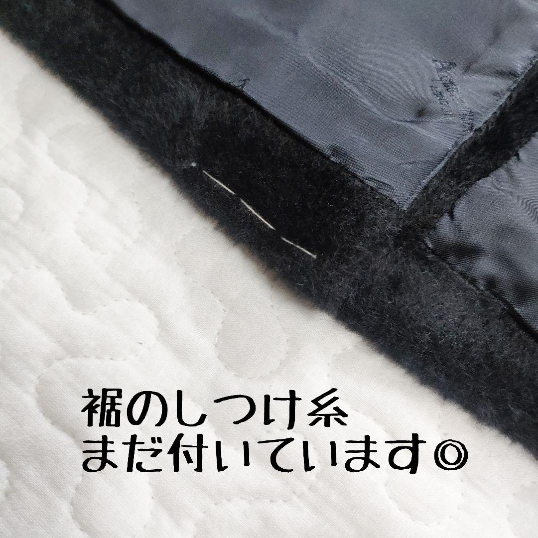 未使用品✨AquaScutum　アルパカウールシャギーコート　黒　サイズ6