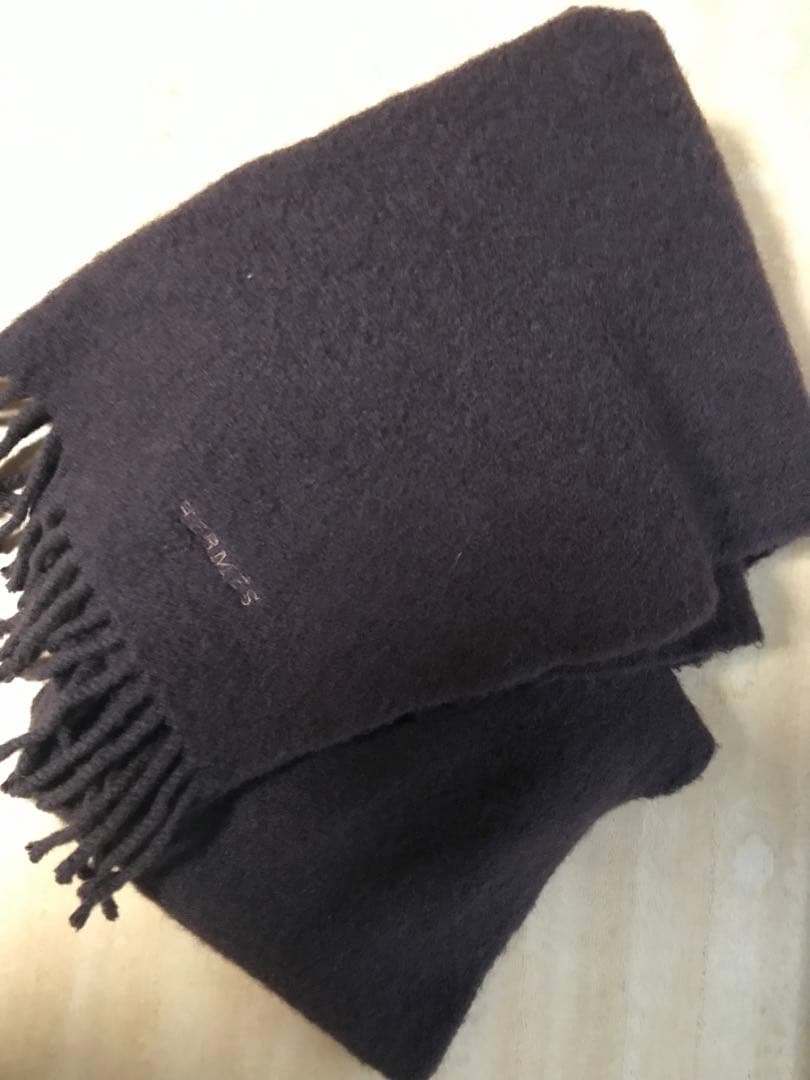 HERMÈS ブラウン マフラー