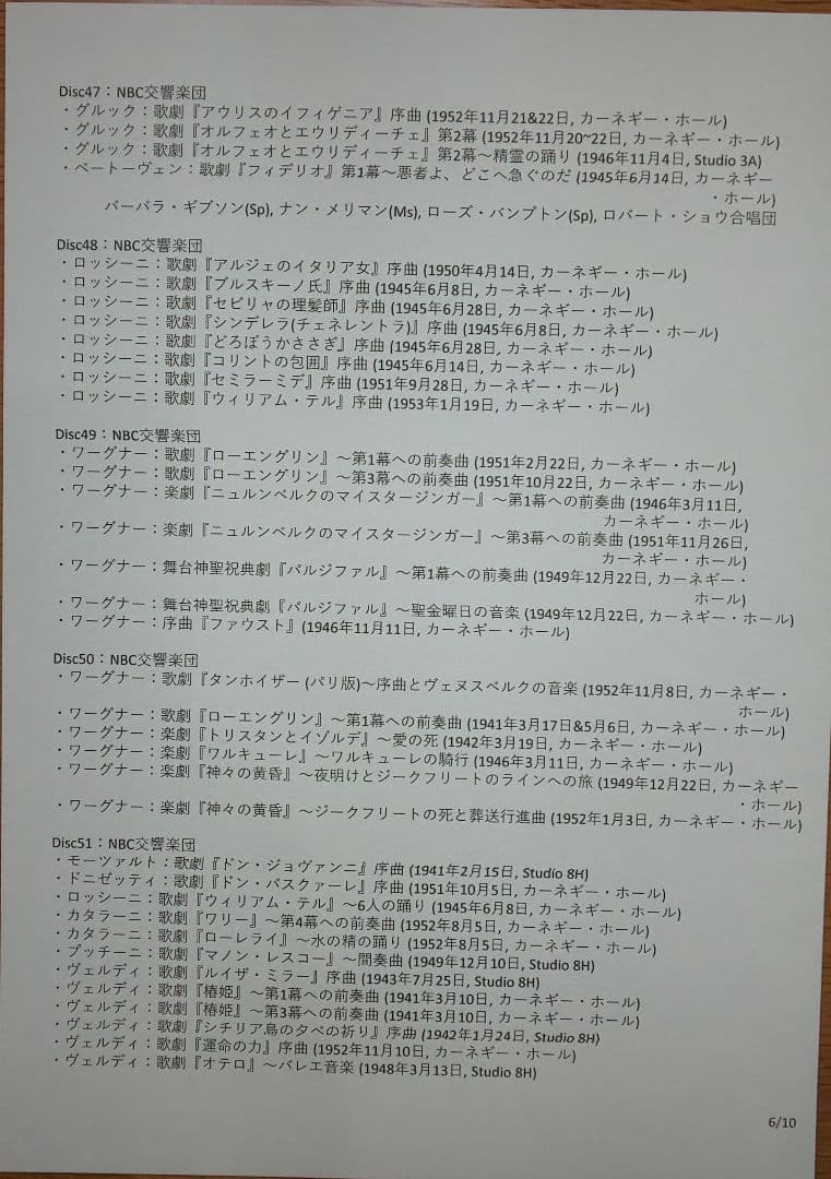 トスカニーニ／コンプリートＲＣＡコレクション（８４ＣＤ＋１ＤＶＤ、未開封）