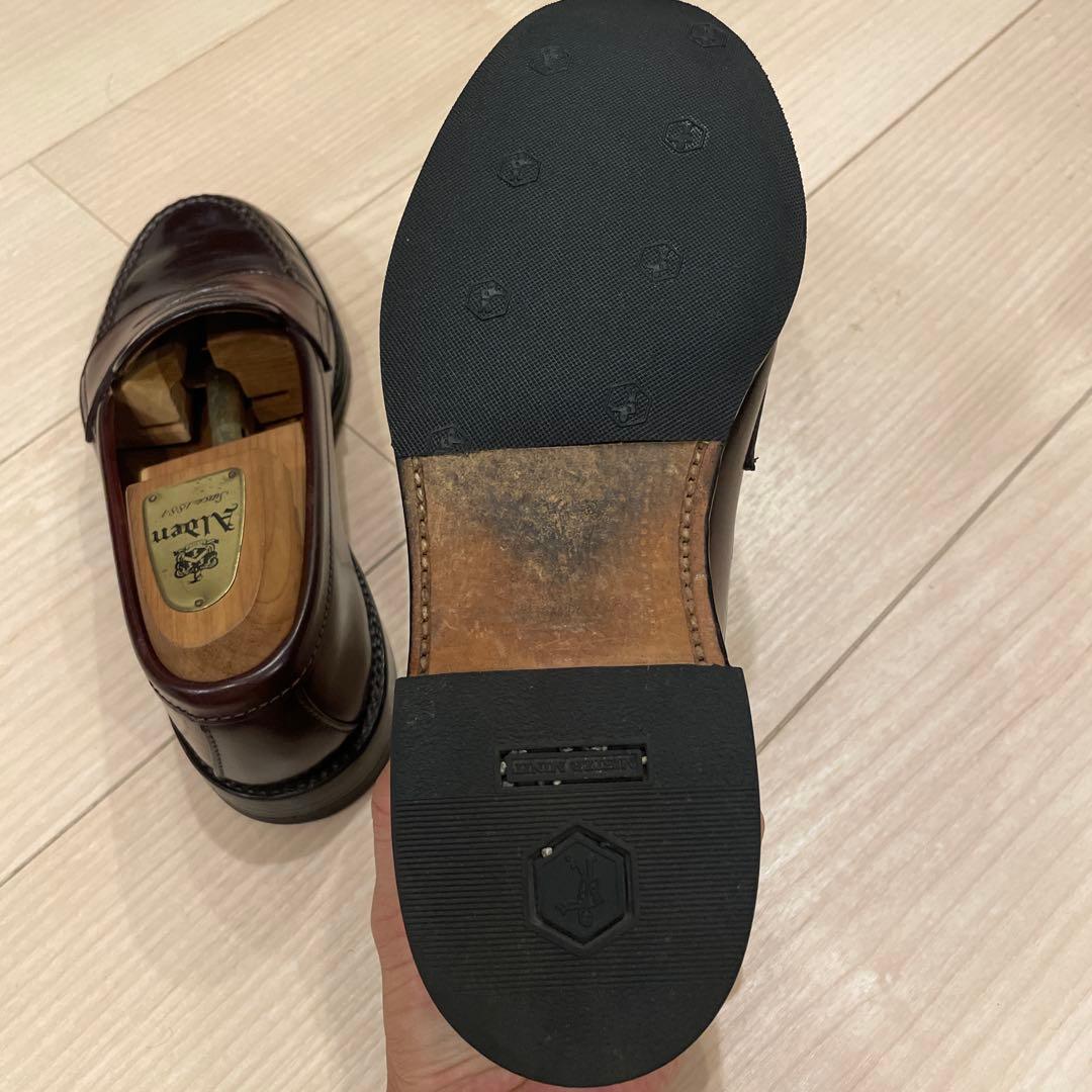 美品　オールデン　コードバンローファー　純正シューツリー付き