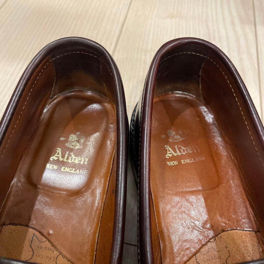 美品　オールデン　コードバンローファー　純正シューツリー付き