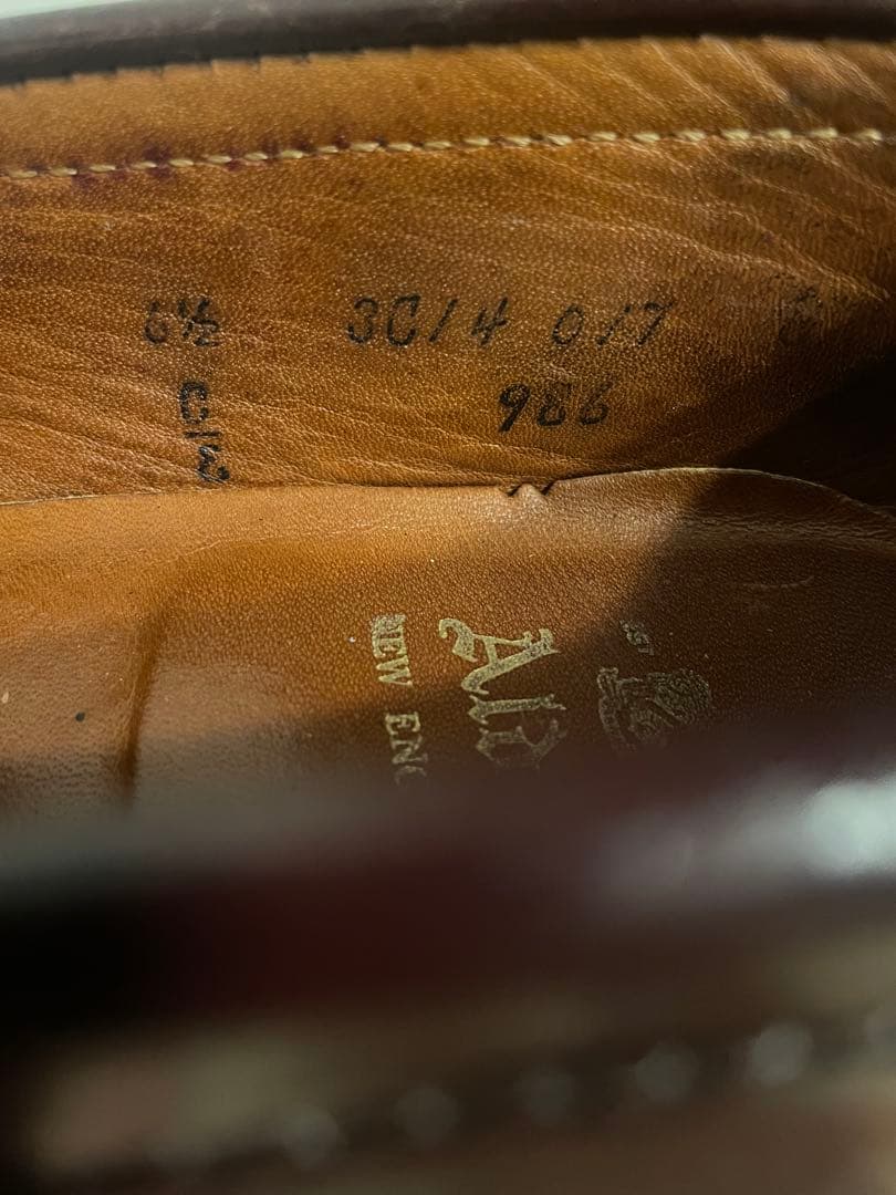 美品　オールデン　コードバンローファー　純正シューツリー付き