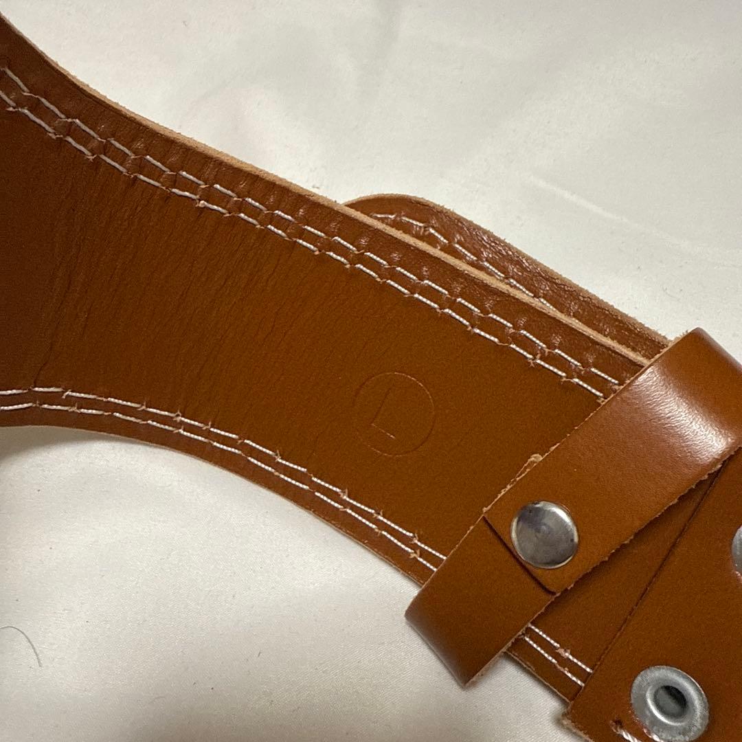 【発送5/8以降】GOLD'S GYM トレーニングパワーベルト ブラウン　L