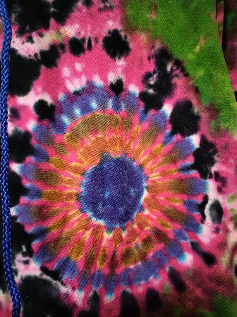 エスニック　タイダイ染め　パーカー　コットン　男女共用　新品　タイ製2