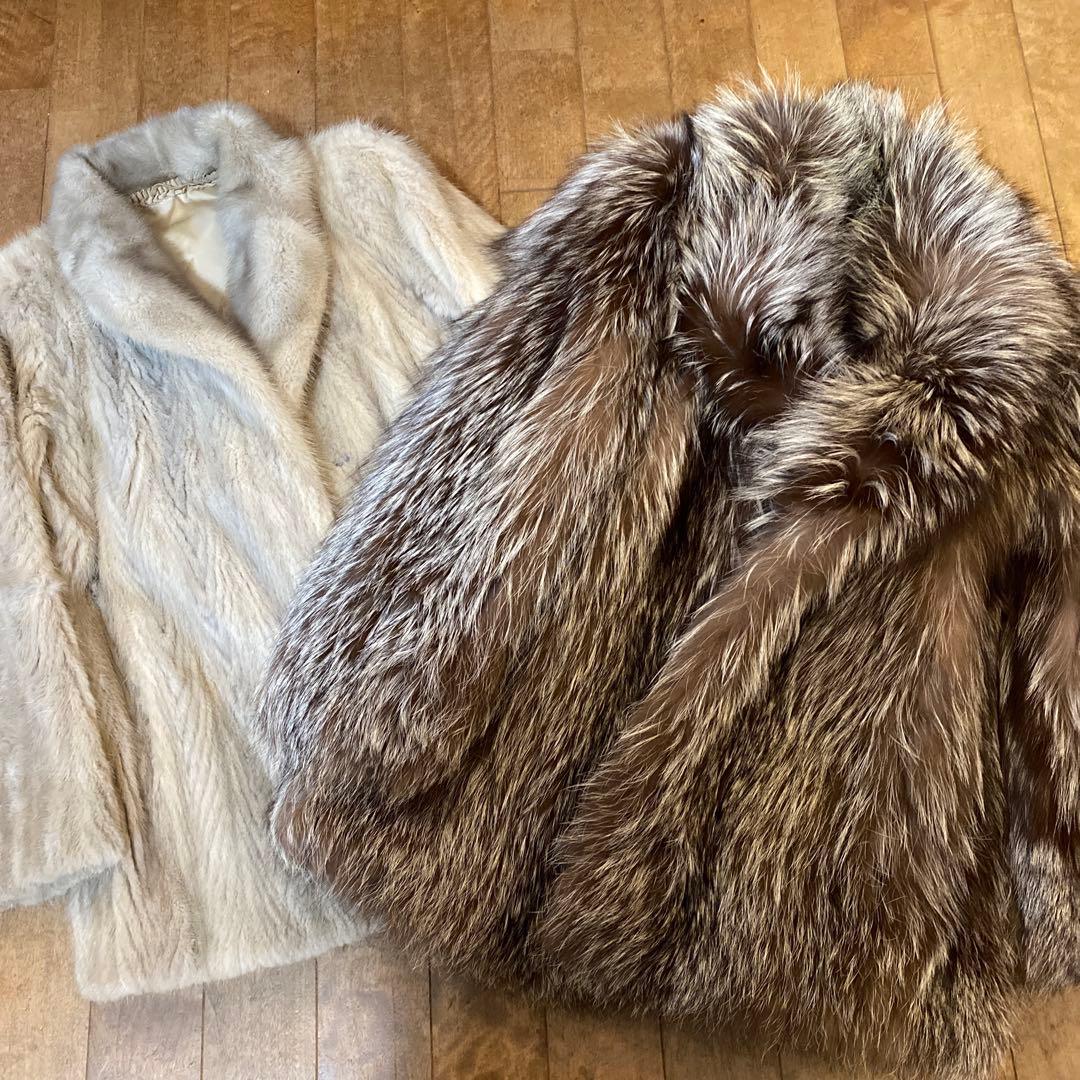 EMBA 毛皮 2枚まとめ売り ミンク フォックス