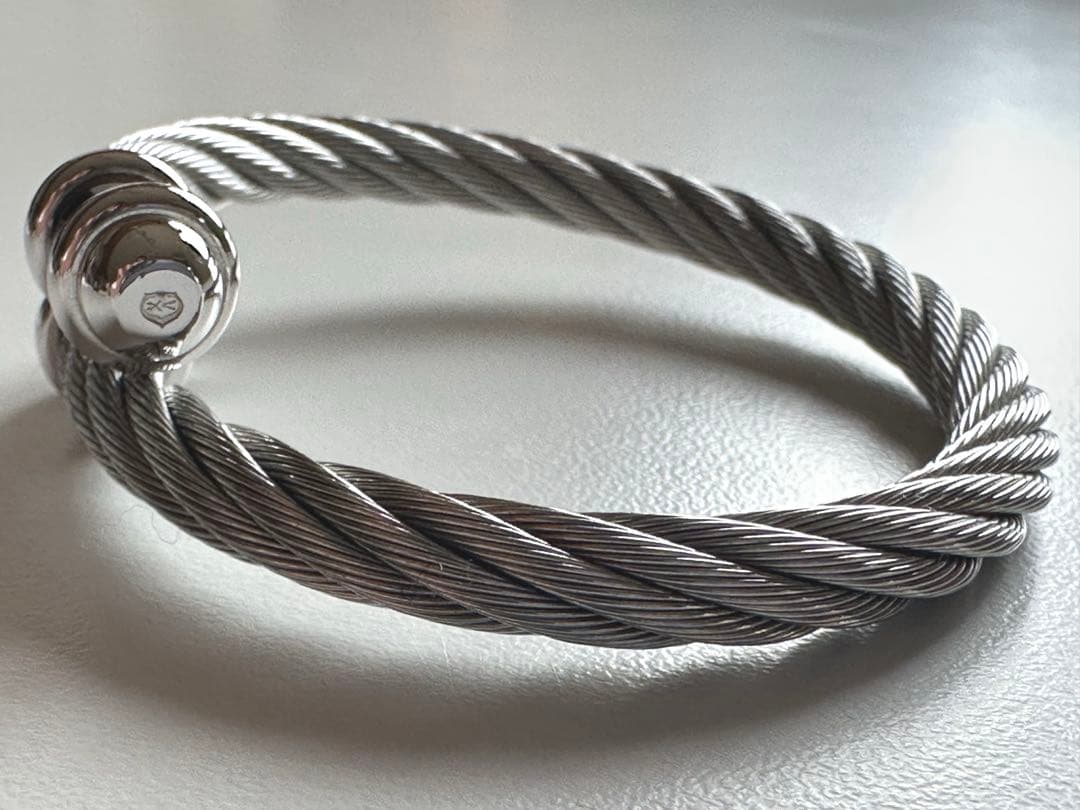 極美品 フィリップシャリオール ワイヤー ブレスレット バングル