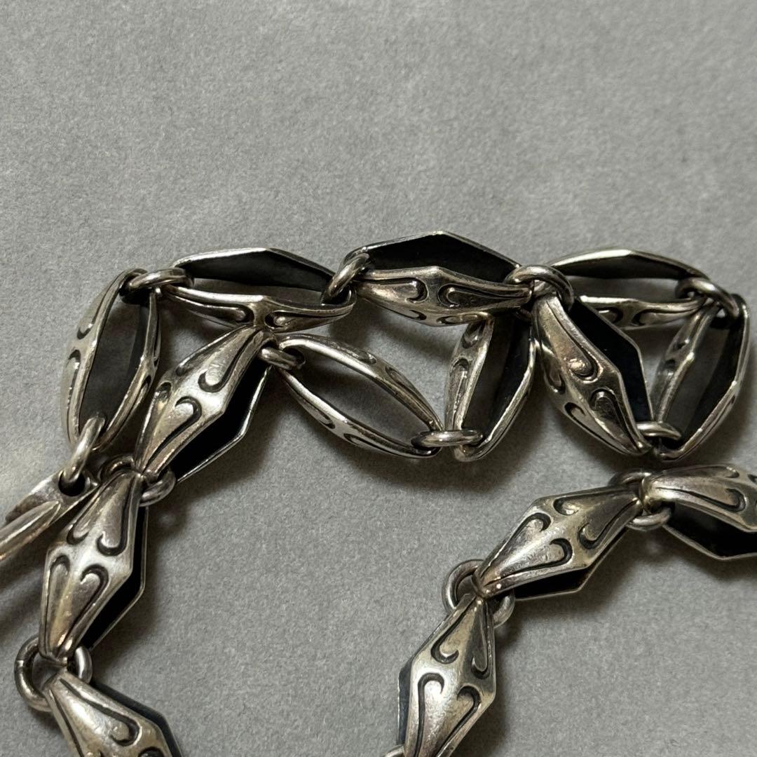 希少！シルバー925 純銀　ウォレットチェーン　ダブルフック　シンプルデザイン