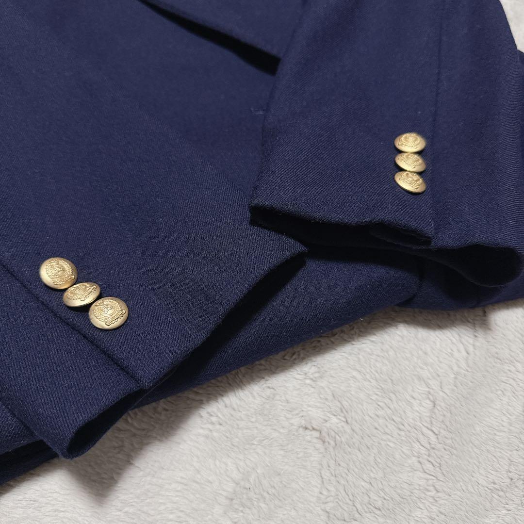 Burberrys 紺ブレ 金ボタン エンブレム 11AR ウール100%