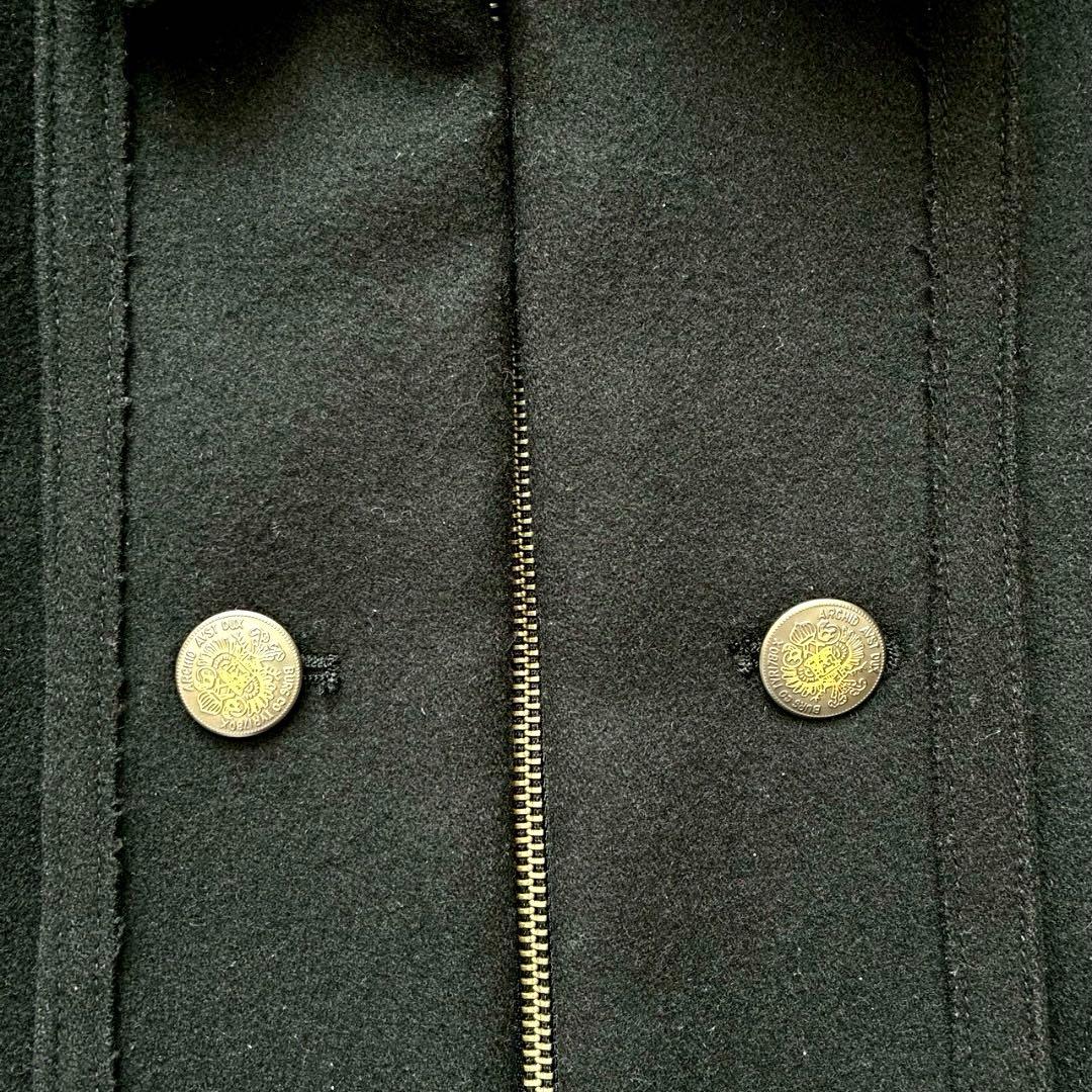 【くろ 】PPFM ナポレオンジャケット L ギミック ラクーンファー付き