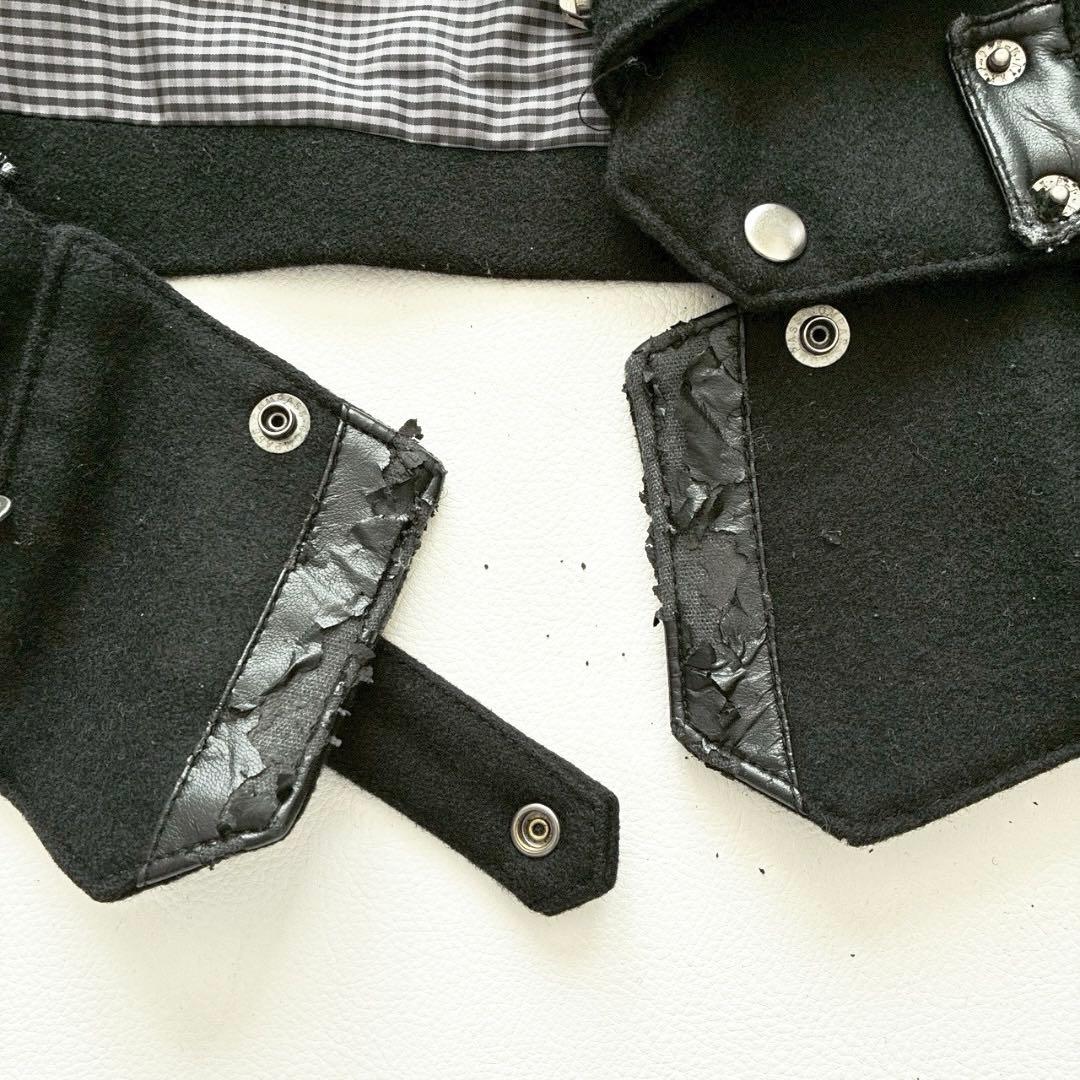 【くろ 】PPFM ナポレオンジャケット L ギミック ラクーンファー付き