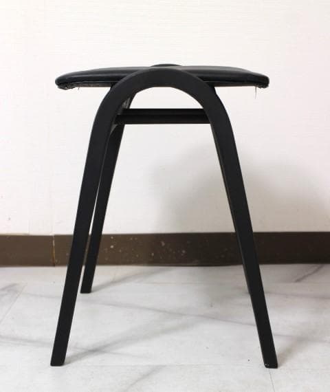 美品 秋田木工 スタッキング スツール チェア 椅子 曲木 ②