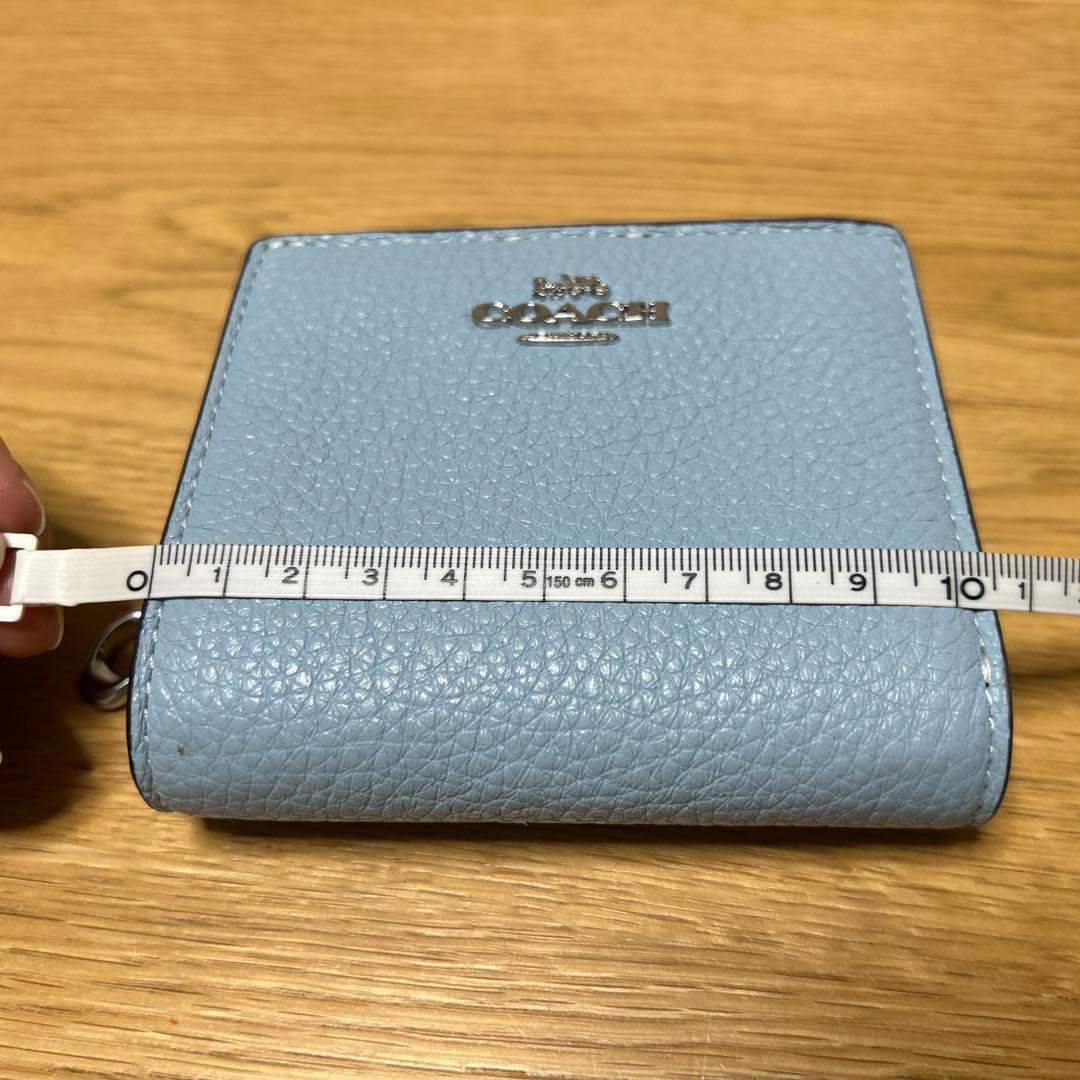 coach 二つ折り財布(空色)未使用品